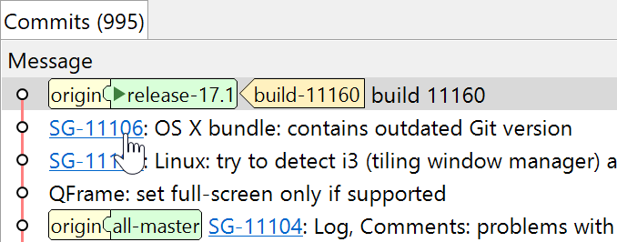 SmartGit supports issue-tracker link conversion.