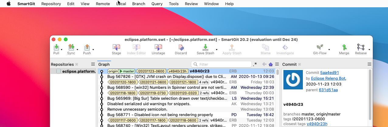 Support for macOS 11 Big Sur.