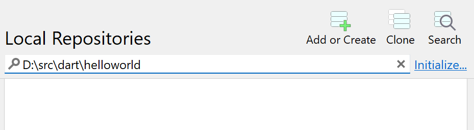 Repositories easily can be initialized.